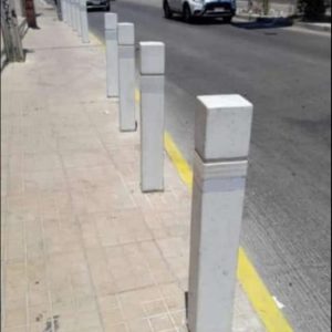 Bolardo Recto con Ranura Hormigón